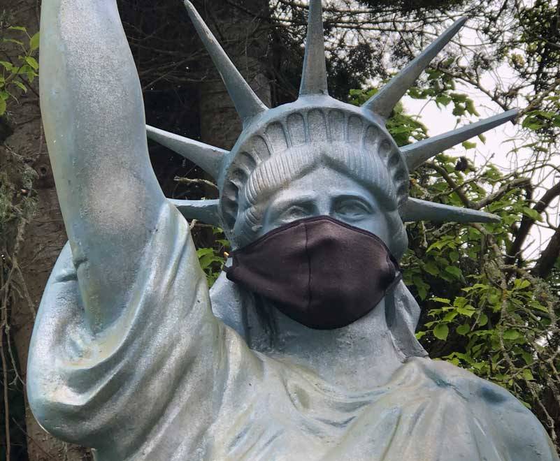 Masks were seen as both a mark of freedom and of oppression in July of 2021. Photo by Morf Morford