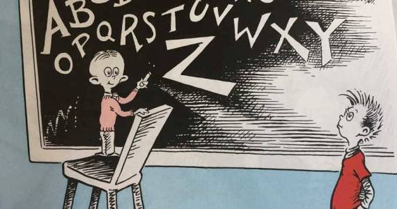 This graphic from On Beyond Zebra, one of the Dr. Seuss books cancelled in 2021, sums up the frontier of new words before us. (Photo by Morf Morford)