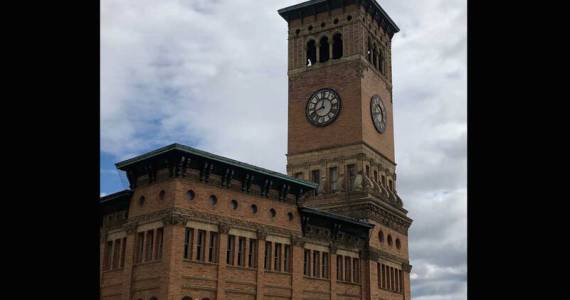 In any weather, in any season, from any perspective, up close or on a distant horizon, Tacomas Old City Hall looks glorious. (Photo by Morf Morford)