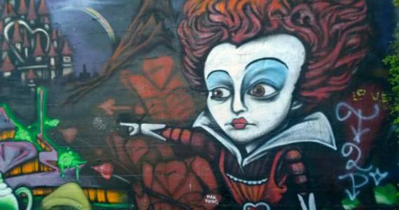 We get many of our popular sayings from Lewis Carroll and his stories of Alices various adventures. Its important to know what they actually mean and where they came from. This is a detail of an Alice-themed mural whose remnants can still be seen in downtown Tacoma. (Photo by Morf Morford)