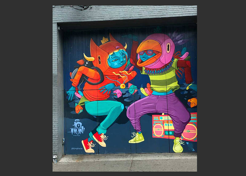 Inexplicable street art is only one of the irresistible attractions of Seattle. This one can be found on Seattles First Hill. (Photo by Morf Morford)