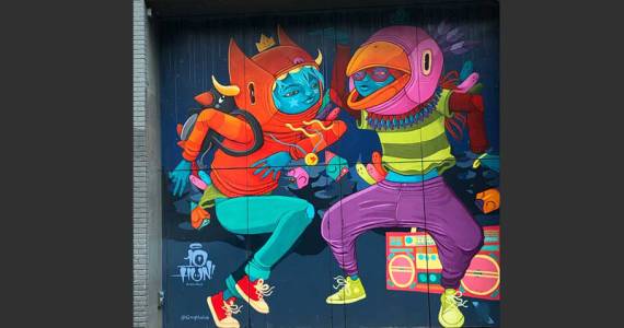 Inexplicable street art is only one of the irresistible attractions of Seattle. This one can be found on Seattles First Hill. (Photo by Morf Morford)