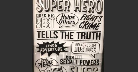 As this poster implies, perhaps the greatest among us is the one who reminds us what we can do, not what they have done. (Photo by Morf Morford)