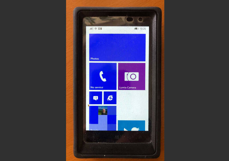 This is a photo of my first smart phone. Its a Microsoft Windows phone. It had a great camera and many other features. And yes, its a relic. (Photo by Morf Morford)