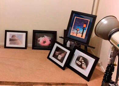 <strong>An array of Als photographic work (Photo by Allen Nemec)</strong>