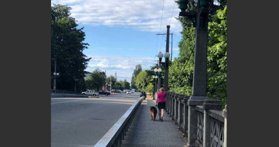 Its not that difficult to design public thoroughfares for everyone from delivery trucks to dogs on walks. (Photo by Morf Morford)