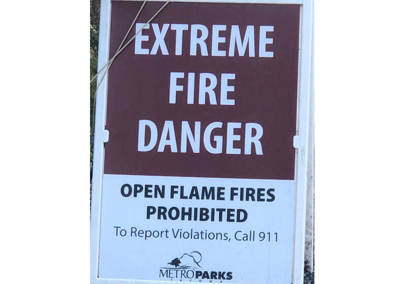 This sign seemed like an apt metaphor - if not warning - for the craziness of August 2023. (Photo by Morf Morford)