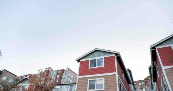 Apartment buildings in Tacomas Stadium District. (Jason Finn/Shutterstock)