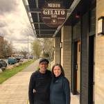 Medzo Gelato owners Fareed and Jennifer Al-Abboud. The business is located at 612-B Tacoma Ave. S. (Courtesy photo)