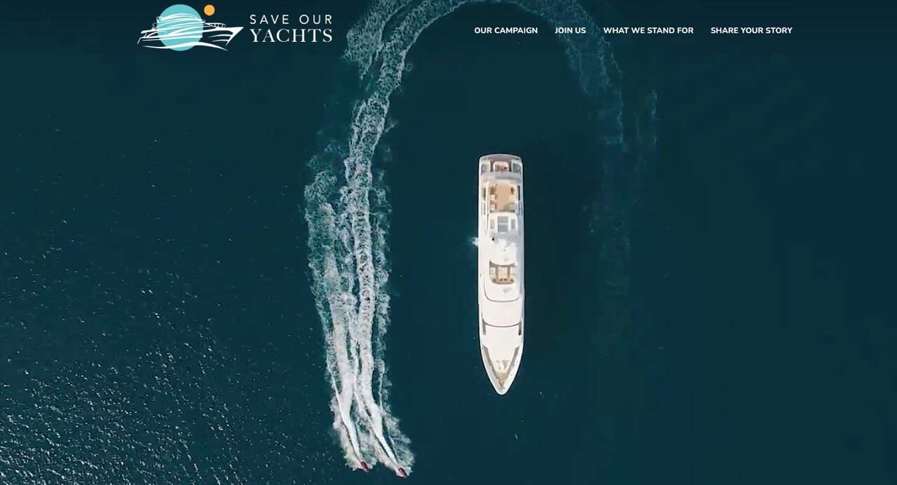 Fuse Washington created the tongue-in-cheek Save Our Yachts website to poke fun at those pushing a ballot measure to repeal the capital gains tax that is paid by the states super wealthy. (Screenshot)