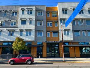 Bill Lucia/Washington State Standard
Billy Frank Jr. Place in Olympia is one of the properties in Washington where housing is available with subsidies from the U.S. Department of Housing and Urban Developments Section 811 program, which helps people with disabilities afford rental housing. The property serves homeless veterans, homeless young adults, and disabled people.