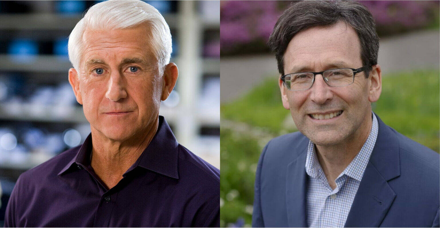 Photos courtesy of campaigns 
Republican Dave Reichert, left, and Democrat Bob Ferguson, right, are competing in Washingtons 2024 governors race.
