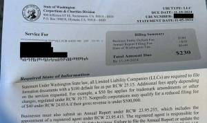 A fraudulent letter sent to a business owner. (Courtesy of Attorney General Office)