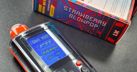 Sound Publishing file photo 
Campaign manager of Flavors Hook Kids WA Andrew Estep bought this strawberry blowpop flavored vape that includes a built-in video game online. He said there was no age or ID check on delivery, although tobacco products are illegal for those under the age of 21 in Washington state.