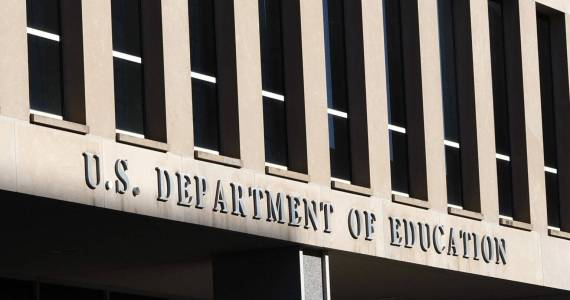 The Lyndon Baines Johnson Department of Education Building pictured on Nov. 25, 2024. (Photo by Shauneen Miranda/States Newsroom)