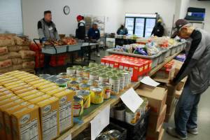 Volunteers and staff at the Multi-Service Center food bank in Federal Way. Sound Publishing file photo