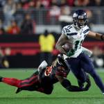 Jaxon Smith-Njigba had at least 72 receiving yards in all but one game this season, including 84 in the finale at San Francisco. Ezra Shaw / Getty Images