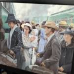 Photos by Bailey Jo Josie/Sound Publishing
Images of the journey to U.S. concentration camps are shown in Chris Hopkins paintings.