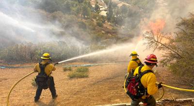 Puget Sound Fire assists with a 2025 wildfire near Los Angeles. COURTESY PHOTO, Puget Sound Fire